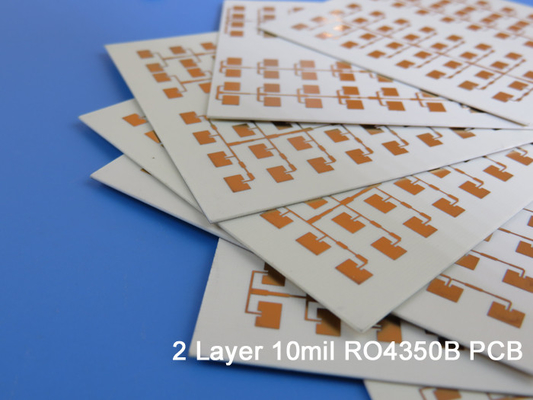 Double-Sided 10mil RF PCB Made Of RO4350B Laminates With Immersion Silver